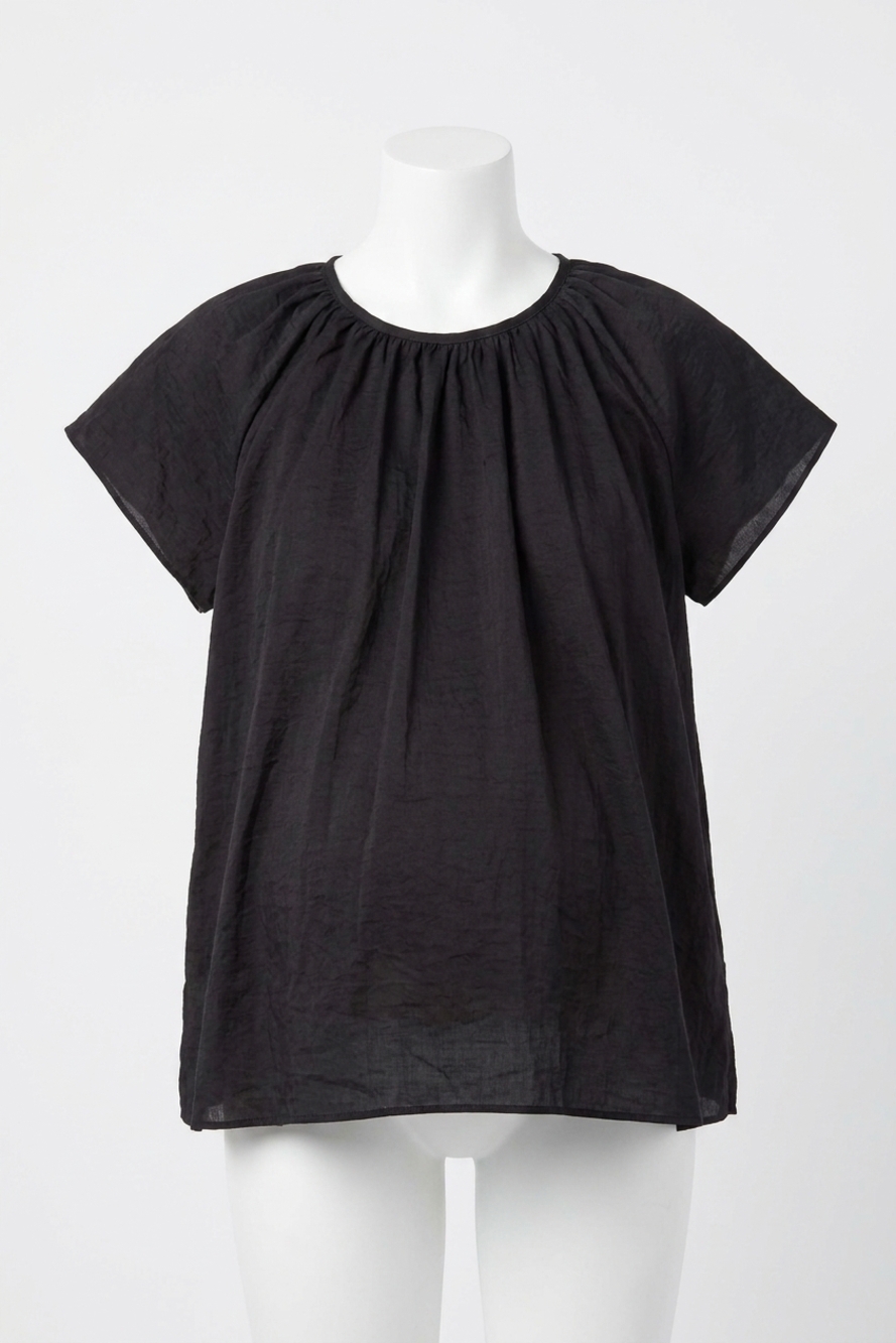 NEW HATCH cecilia short sleeves top in black